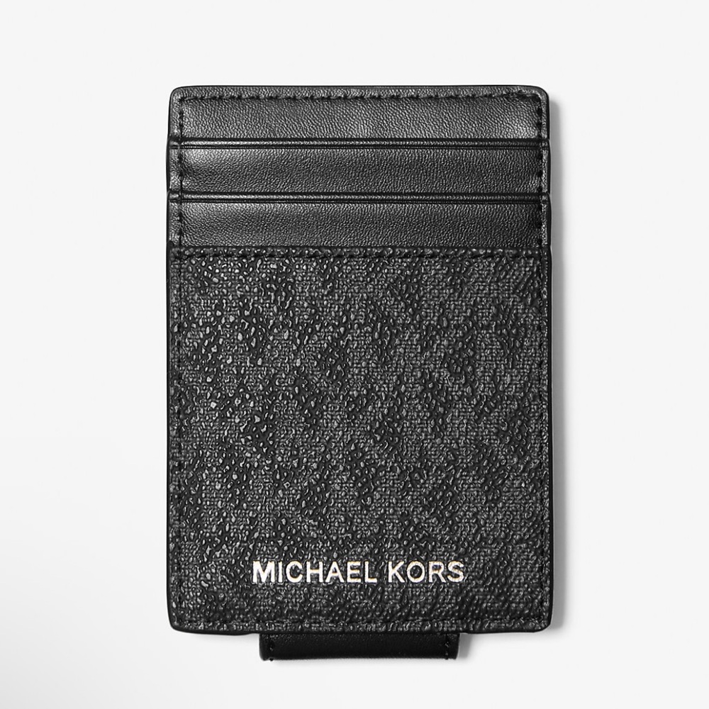 Michael Kors Cooper Signature Card Case and Money Clip